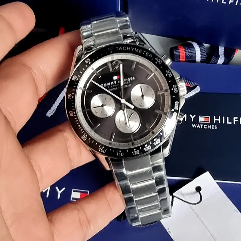 Tommy Hilfiger Luke Chronograph Black Dial Men's Watch- 1791120